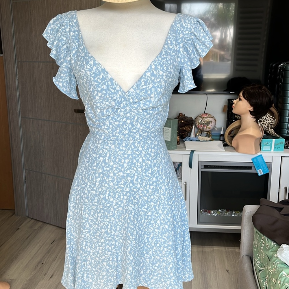 Blue Floral Dress